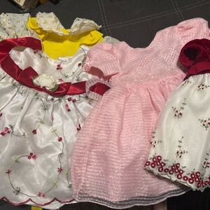 4 vintage dresses toddler
